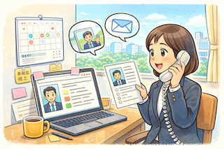 候補者との面接調整