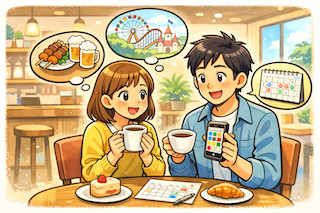 Planning meals with friends